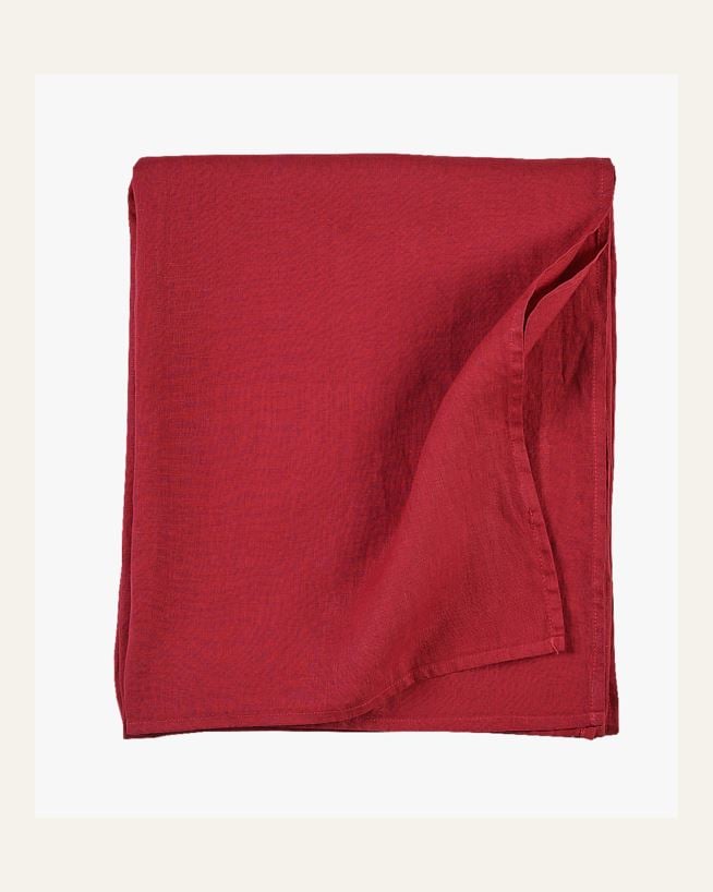 Linneduk röd - 140x250 cm röd - 1