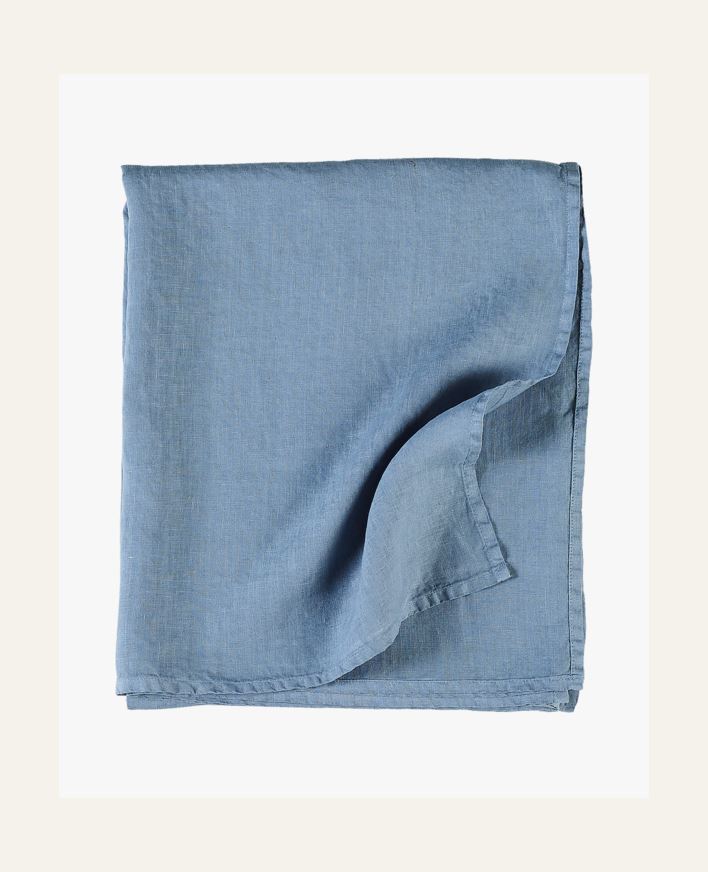 Linneduk dimblå - 140x250 cm dimblå - 1