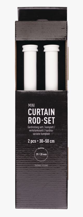 Hemtex | Mini Gardinstång 2-pack Vit - 30-50 Cm