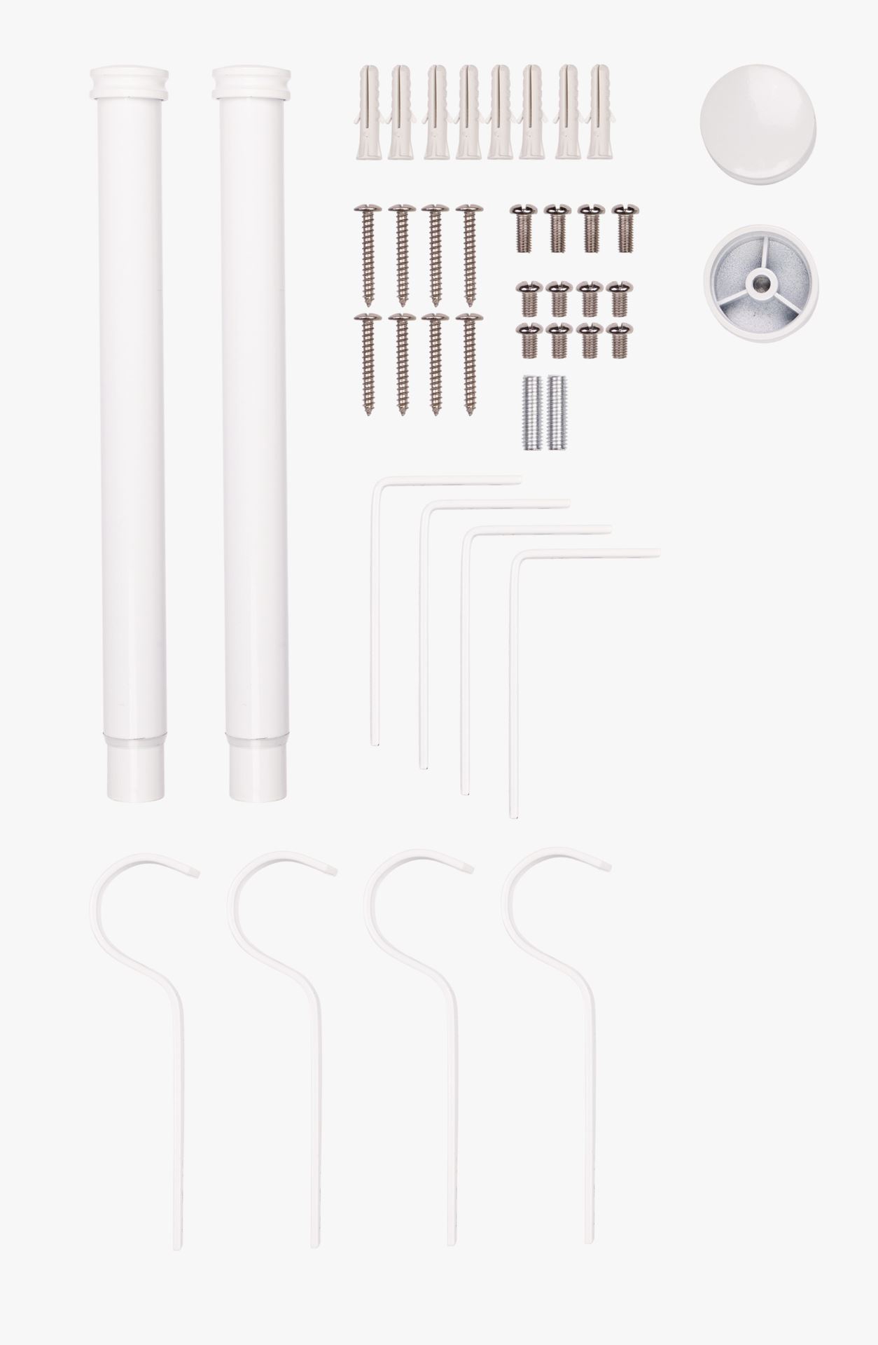 Gardinstång 2-pack vit - 2