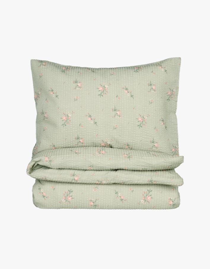 Påslakanset i bäckebölja grön - 150x210 cm grön - 1