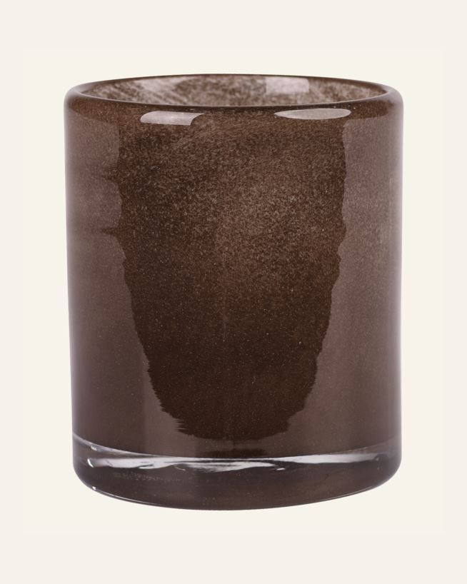 Värmeljushållare brun - 8x8x9 cm brun - 1