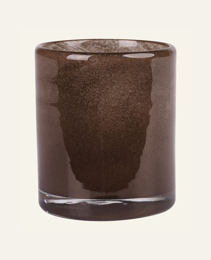 Värmeljushållare brun - 8x8x9 cm brun - 1