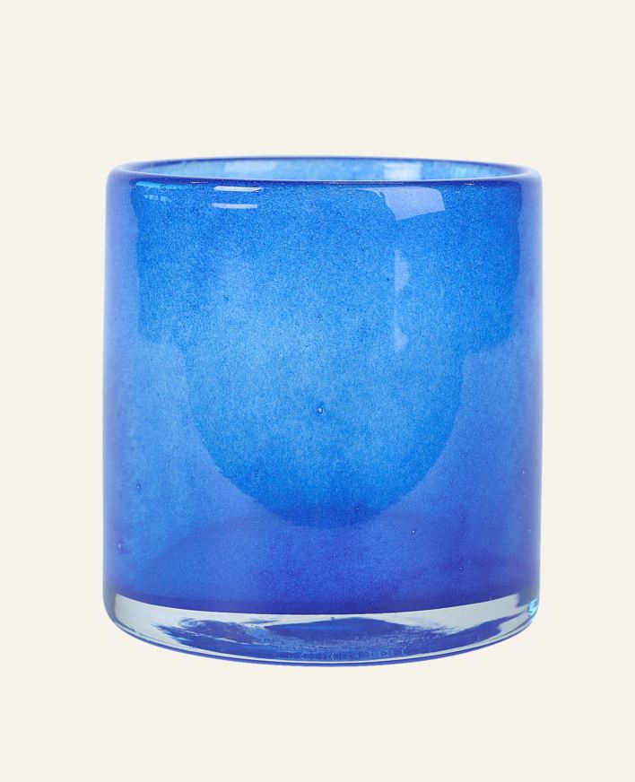 Värmeljushållare blå - 10x10x10 cm blå - 1