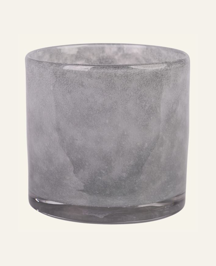 Ljuslykta grå - 10x10x10 cm grå - 1