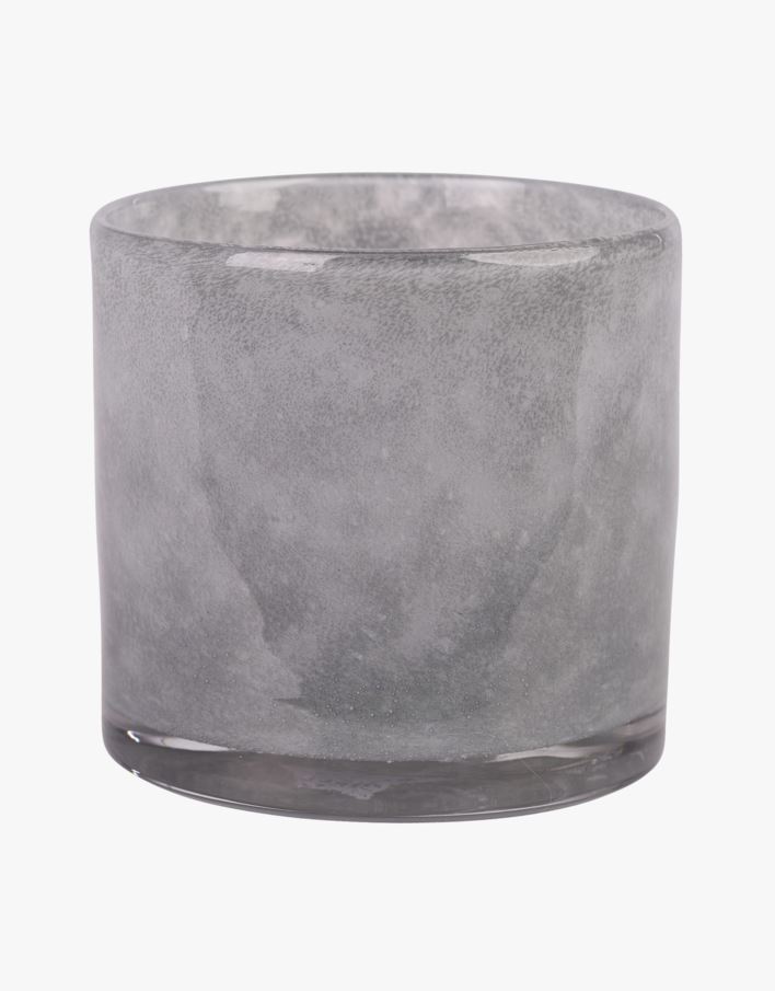 Värmeljushållare grå - 10x10x10 cm grå - 1
