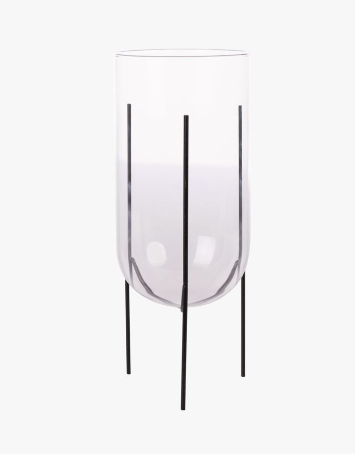 Hafu vas transparent - 12,2x12,2x29,5 cm transparent - 1