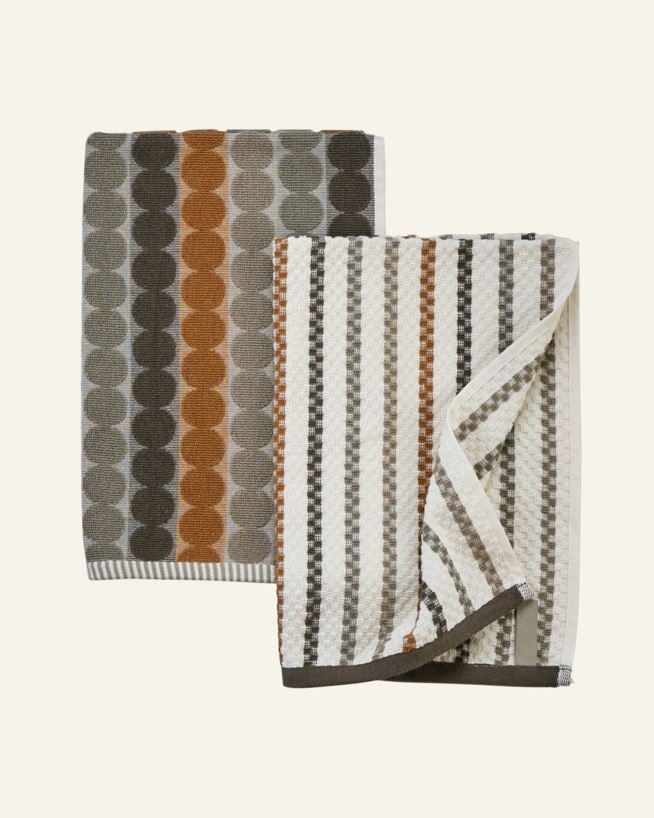 Kökshanddukar 2 pk brun - 45x70 cm brun - 1