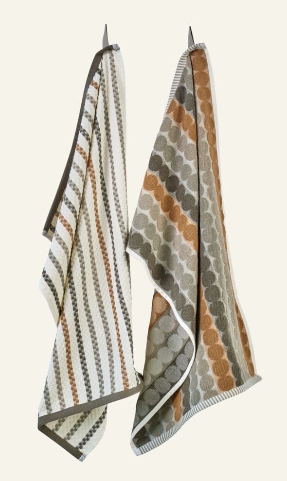 Kökshanddukar 2 pk brun - 2