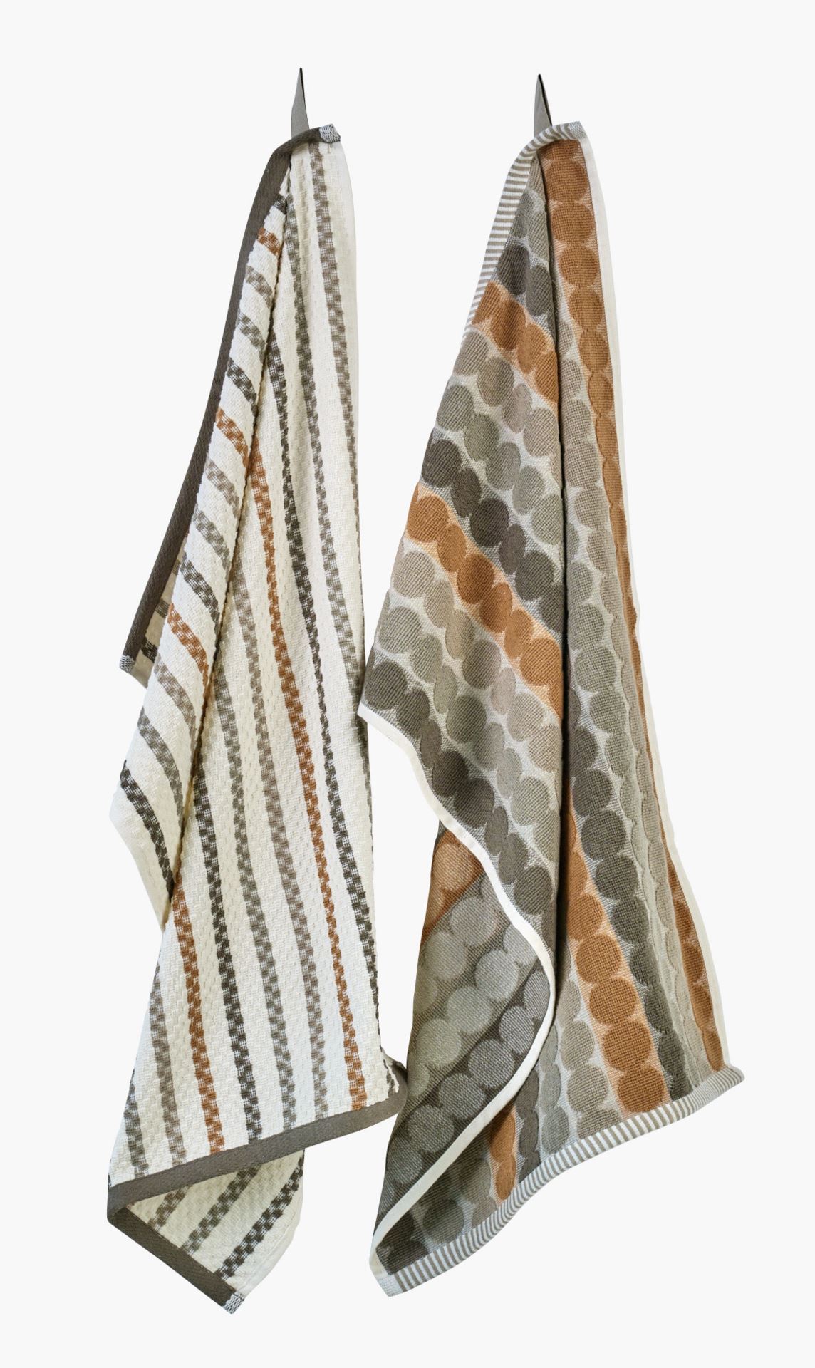 Kökshanddukar 2 pk brun - 2