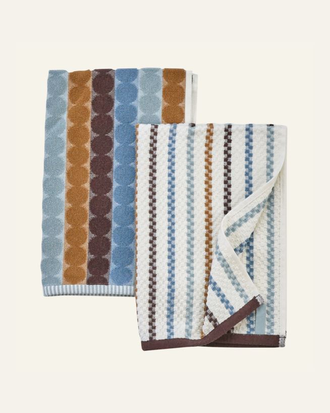 Kökshanddukar 2 pk blå - 45x70 cm blå - 1
