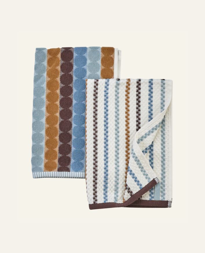 Kökshanddukar 2 pk blå - 45x70 cm blå - 1