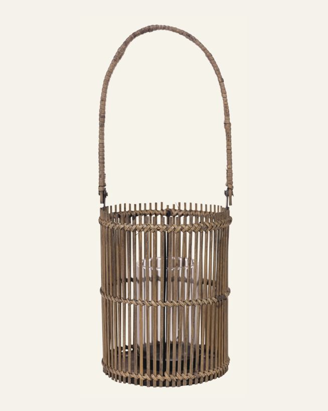 Värmeljushållare brun - 16x16x49 cm brun - 1