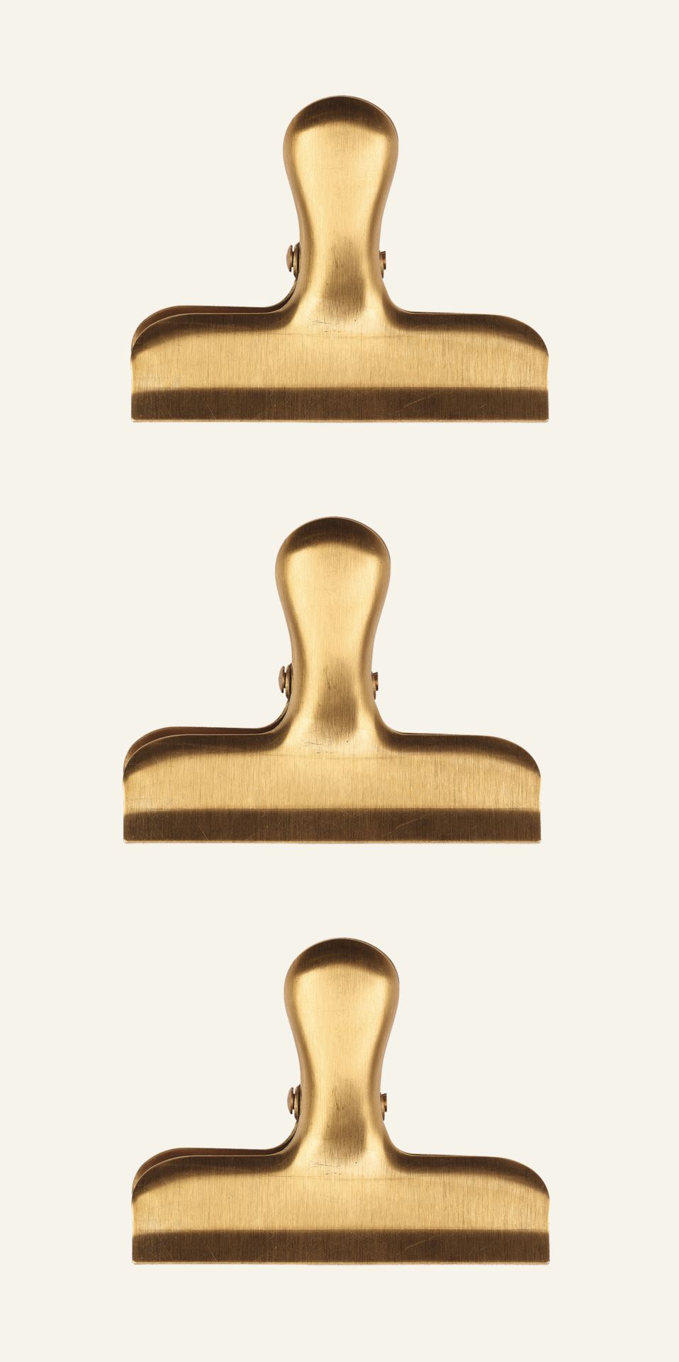 Klämma 3-pack guld - 2