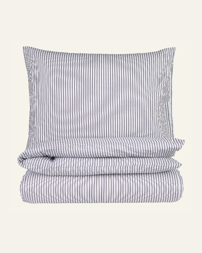 Påslakanset i bomull blå - 150x210 cm blå - 1