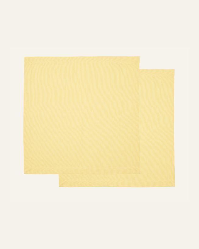 2-pack tygservetter gul - 45x45 cm gul - 1