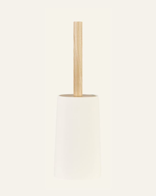 Toalettborstehållare vit - 10,5x18 cm vit - 1