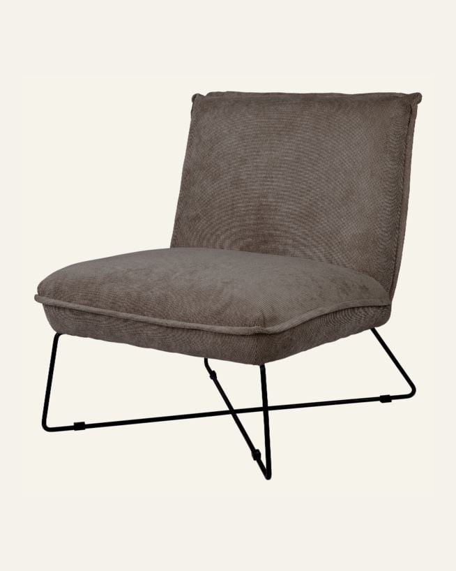 Fåtölj ljusbrun - 72x83x82,5 cm ljusbrun - 1