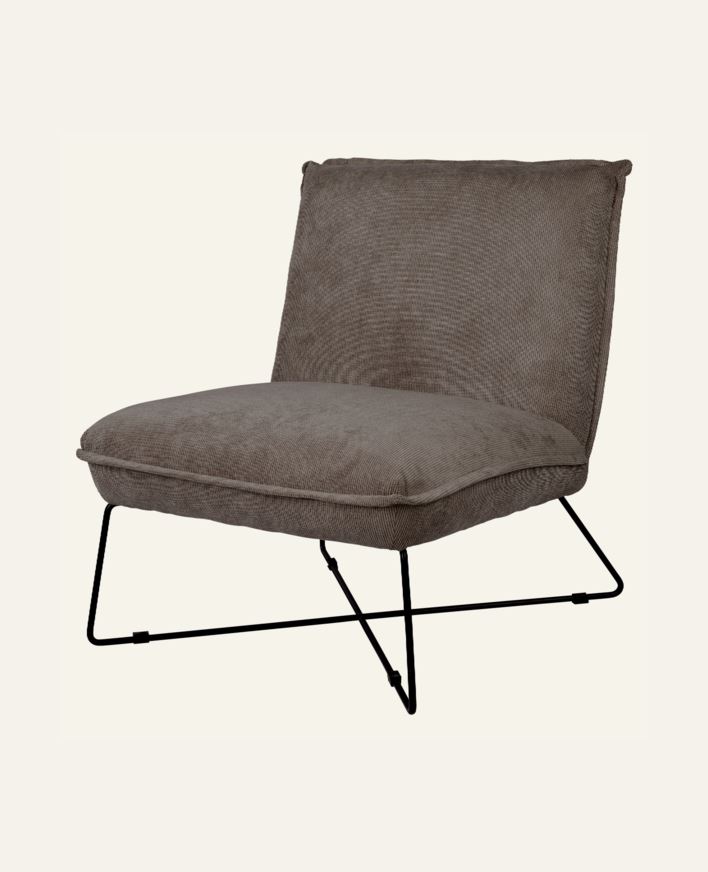 Fåtölj ljusbrun - 72x83x82,5 cm ljusbrun - 1