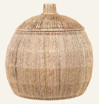 Jute round small korg natur
