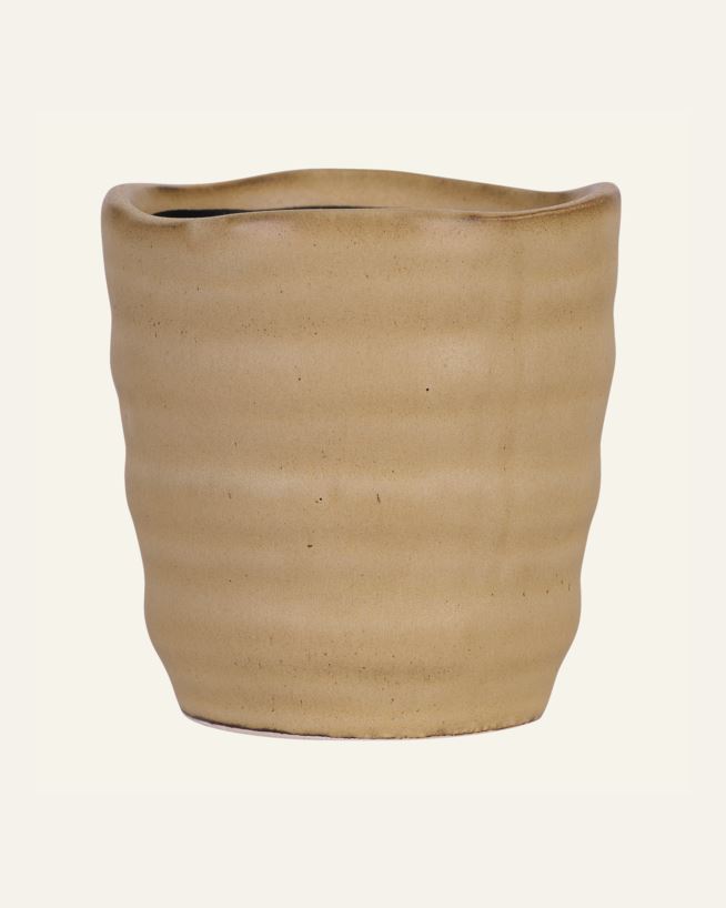 Värmeljushållare gul - 7x7x7,5 cm gul - 1