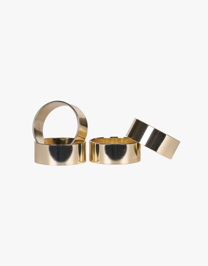 4-pack servettringar guld - ø4,5 guld - 1