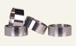 Hemtex | Basic 4-pack Servettringar Silver - ø 4,5