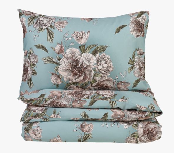 Påslakanset i satin ljusturkos - 230x220 cm ljusturkos - 1