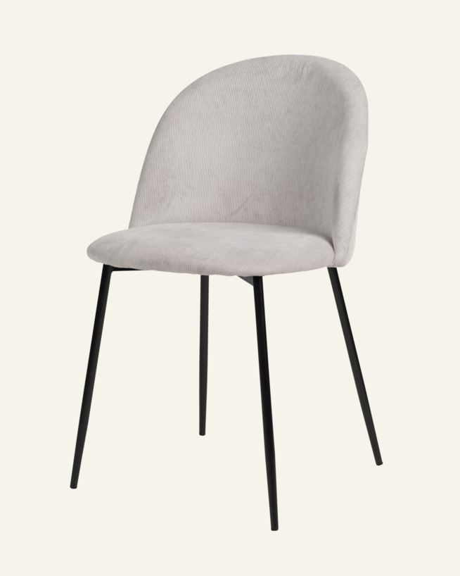 Matstol ljusgrå - 49,5x53x83 cm ljusgrå - 1