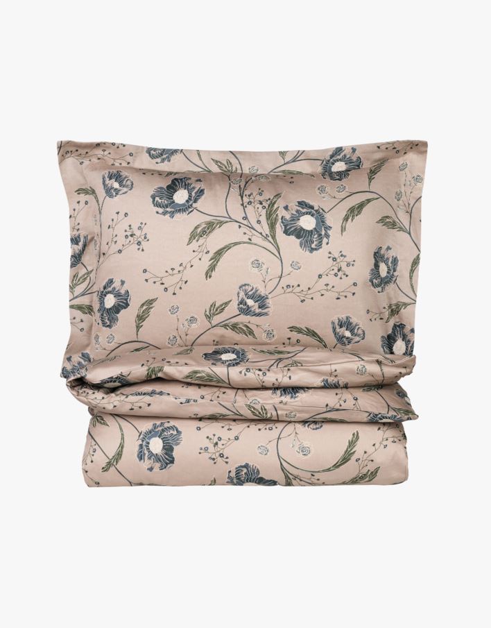 Flower Story satin påslakanset i satin multi - 150x210 cm multi - 1