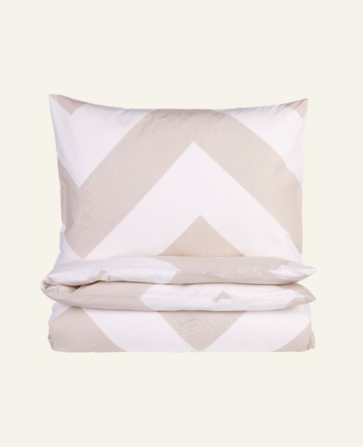 Påslakanset i bomull sand - 150x210 cm sand - 1