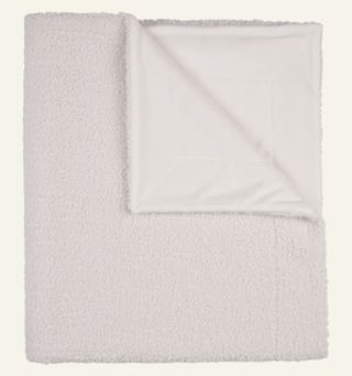 Carla pläd i pälsimitation offwhite