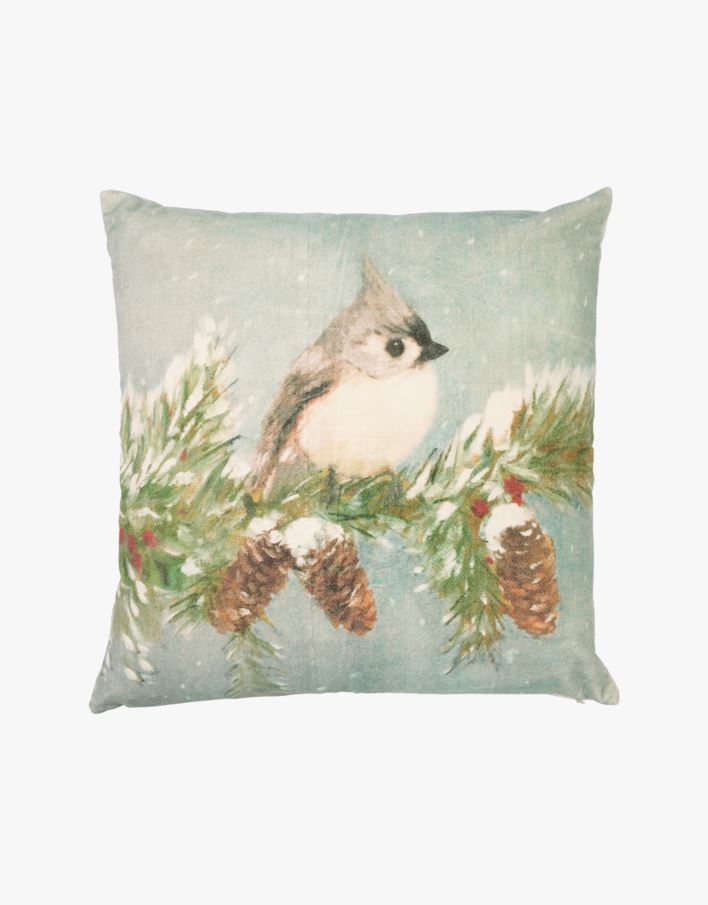 Birdsy prydnadskudde multi/grön - 45x45 cm multi/grön - 1