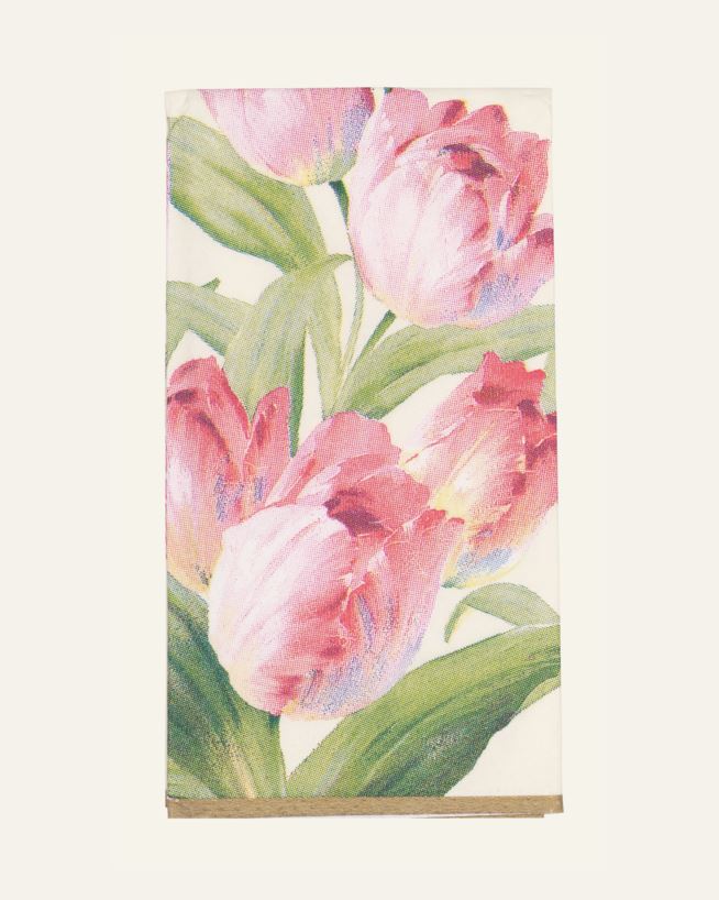 Pappersnäsdukar rosa - 21x21 cm rosa - 1