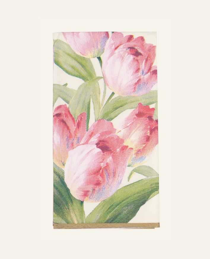 Pappersnäsdukar rosa - 21x21 cm rosa - 1
