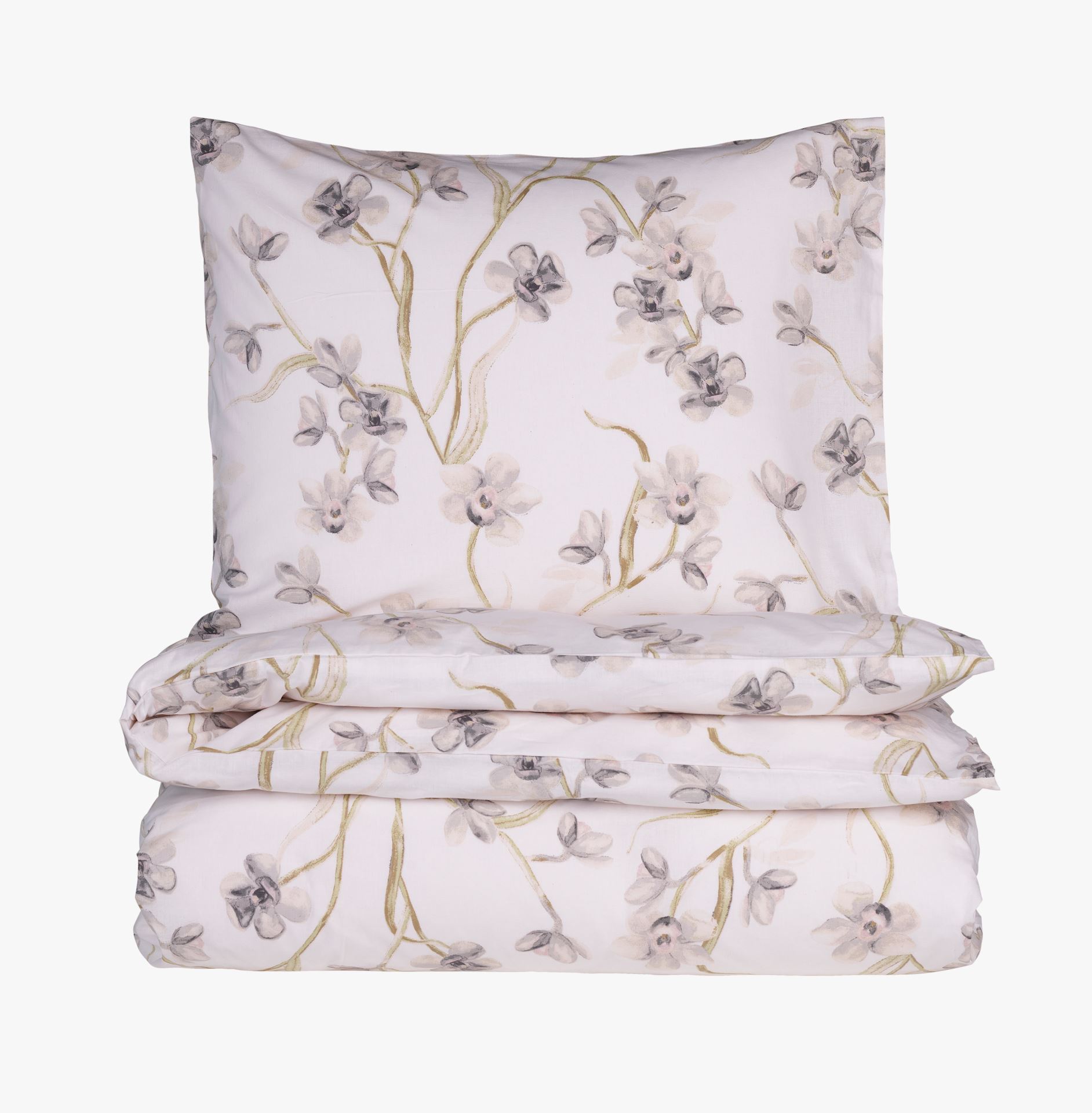 Påslakanset i bomull sand - 150x210 cm sand - 1