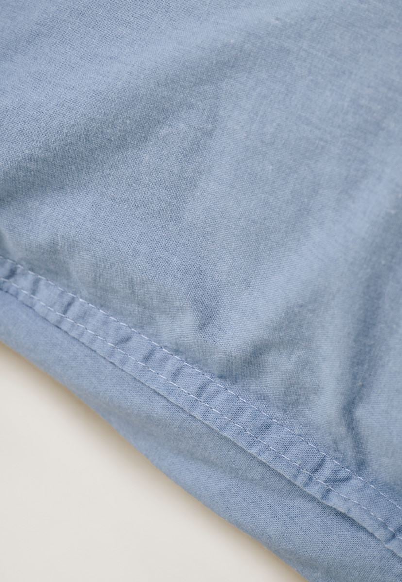 Örngott i bomull blå - 2