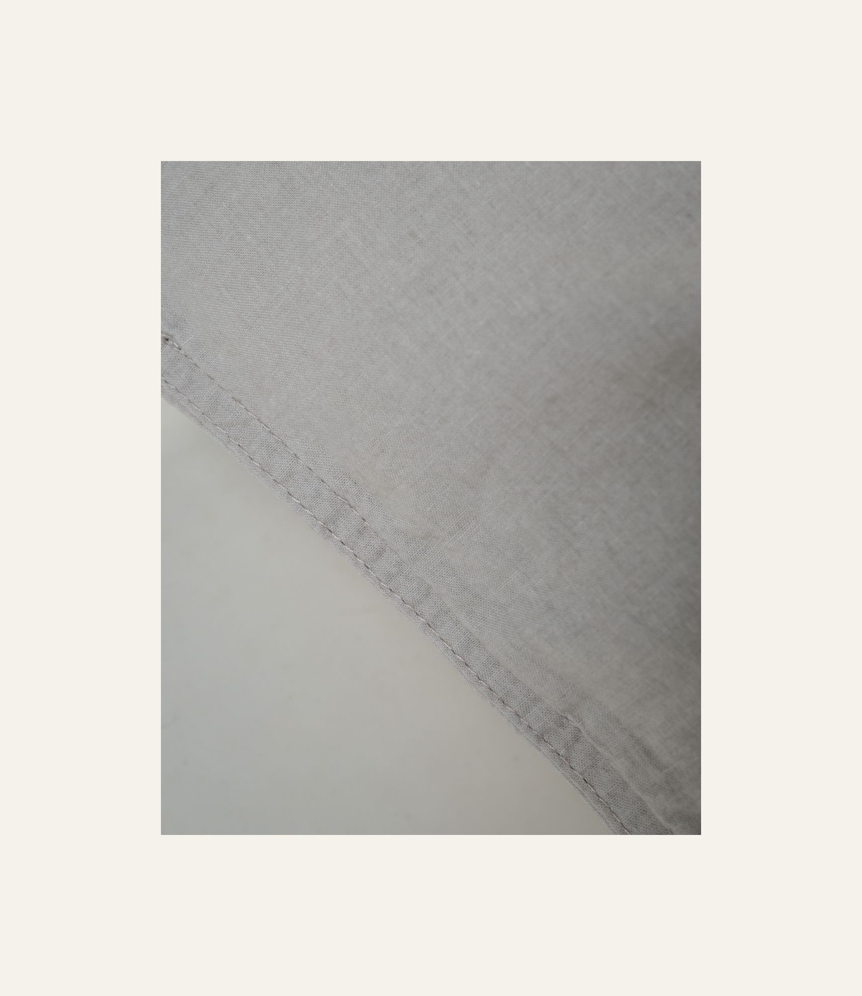 Örngott i bomull beige - 3