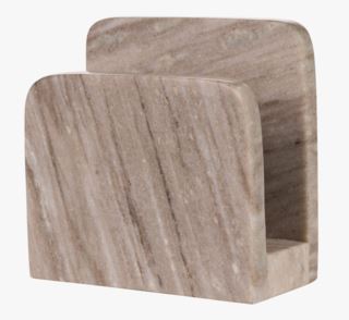 Hemtex | Alva Marble Servetthållare Beige - 12,5x12,5x6,5 Cm