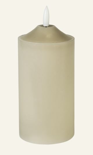 Alora led-blockljus beige 10641