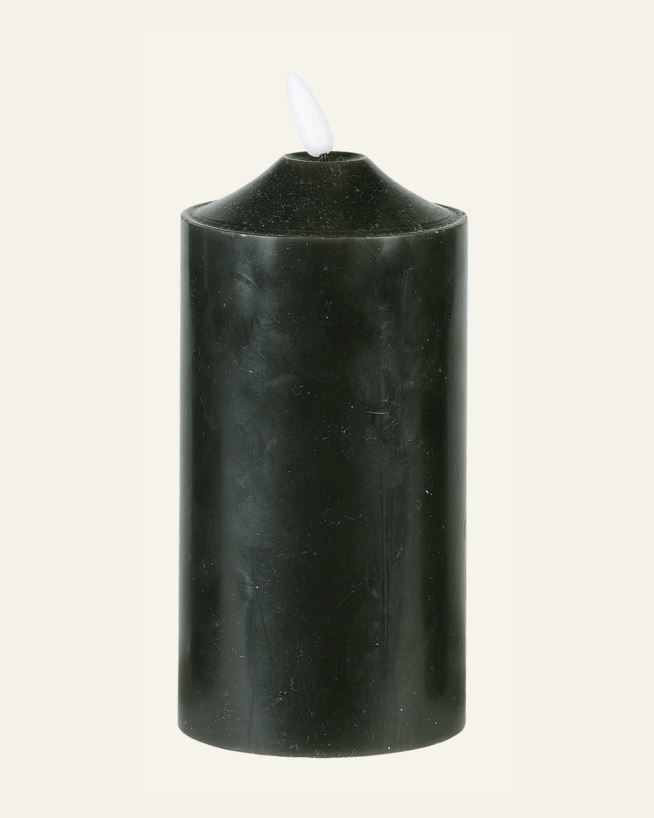 Led-blockljus svart - 7,5x7,5x10 cm svart - 1