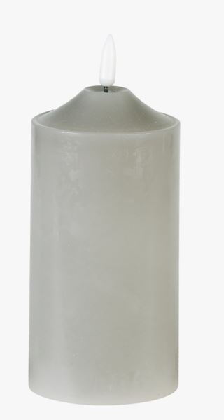 Hemtex | Alora Led-blockljus Grå - 7,5x7,5x10 Cm