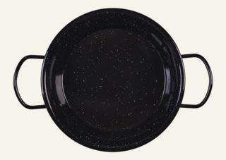 Enamel medium panna svart