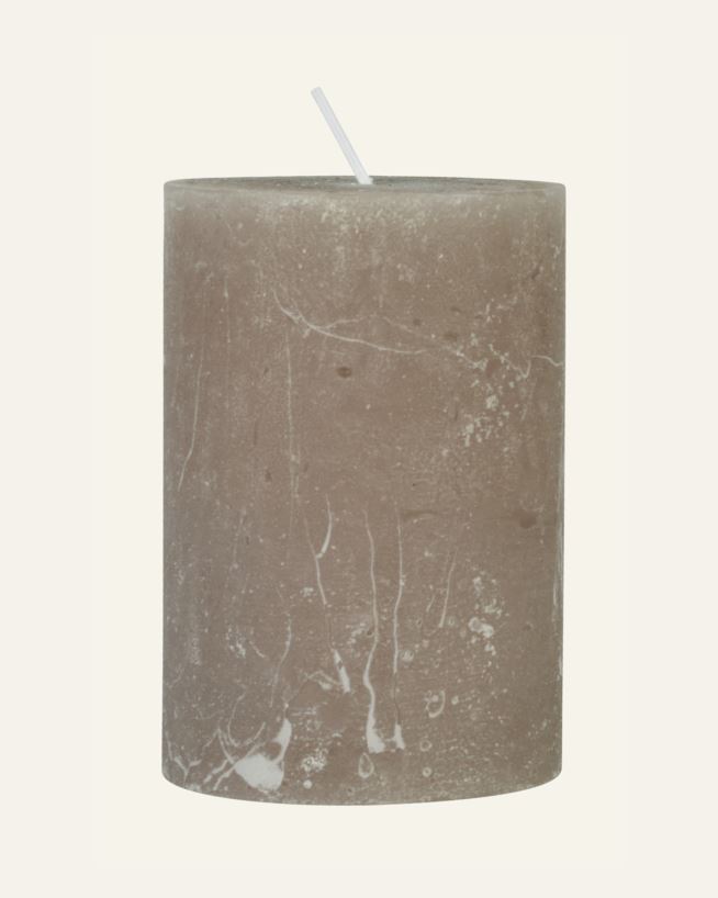 Blockljus beige - 7x10 cm beige - 1