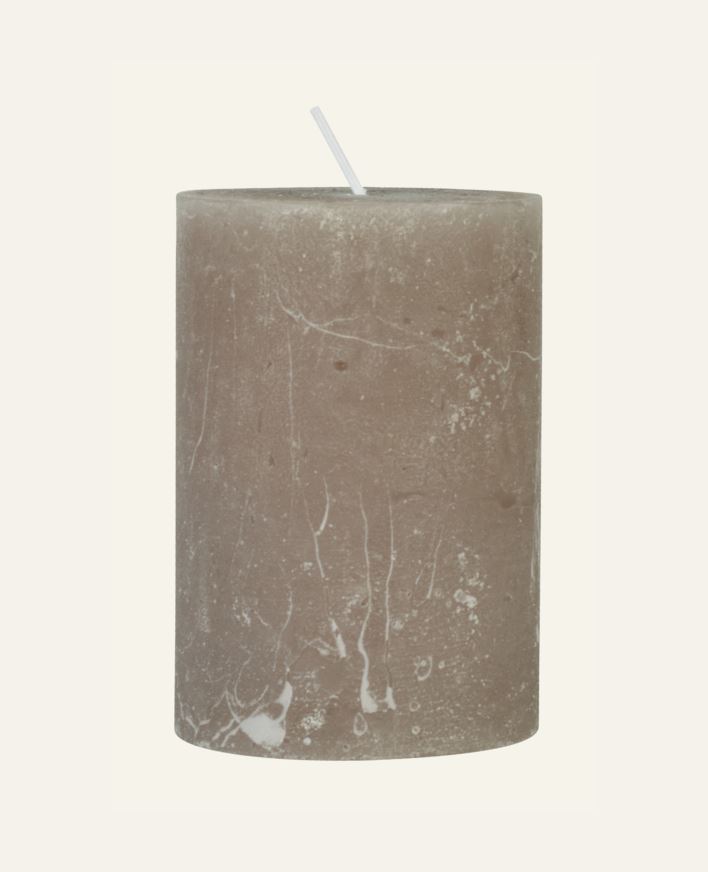 Blockljus beige - 7x10 cm beige - 1