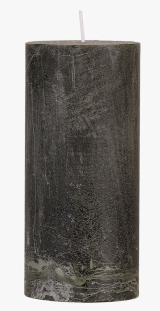 Rustic blockljus mörkgrön