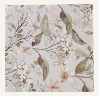 Florals middagsservetter multi/beige
