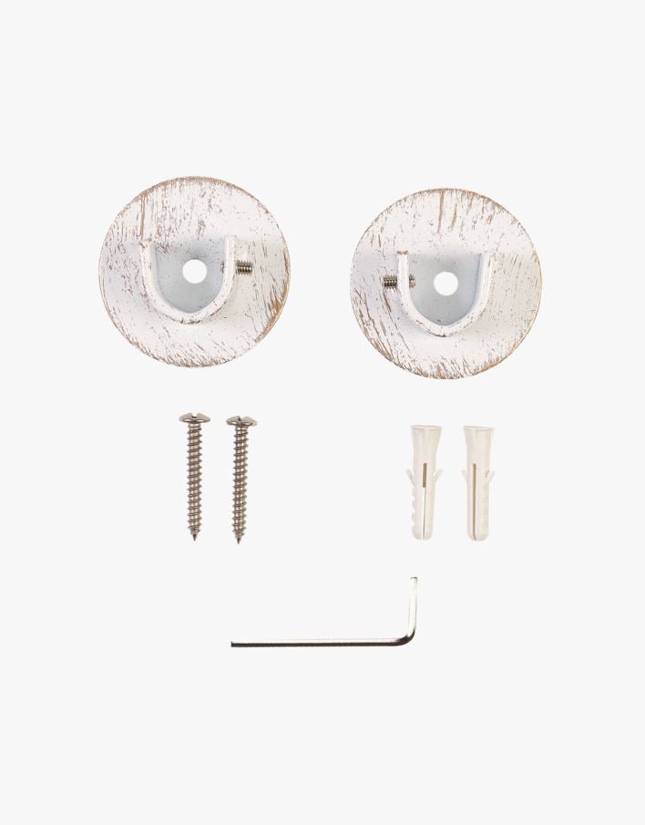 Invändiga fästen för gardinstång guld - 13/16 mm guld - 1