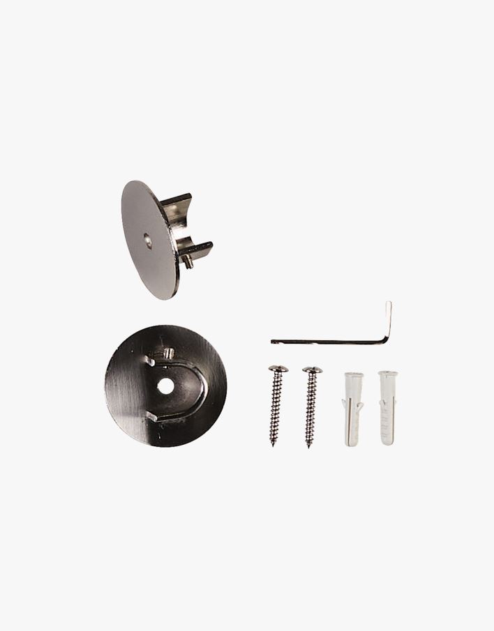 Invändiga fästen för gardinstång stål - 13/16 mm stål - 1