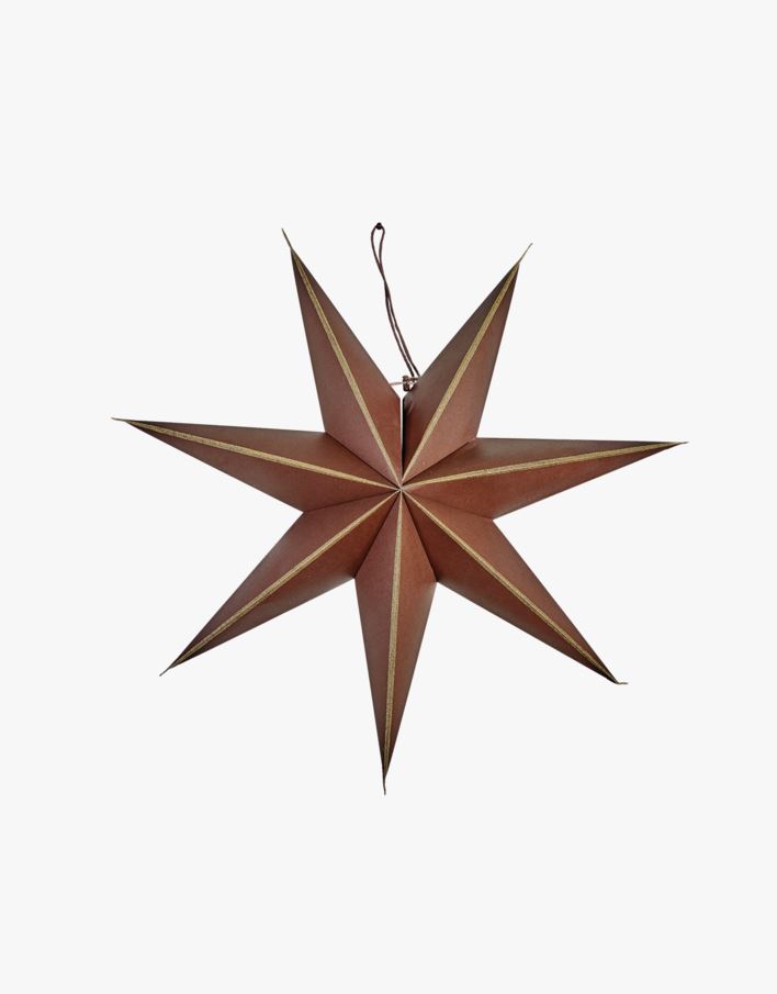 Edge brown adventsstjärna brun - 60 cm brun - 1